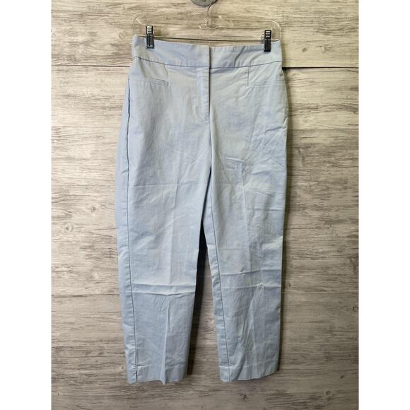 Ann Taylor Factory Pants Womens 2 Light Blue Slim Fit Trouser Dress Career - Picture 1 of 8